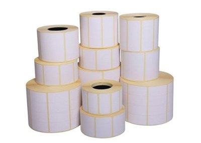 Rolls of blank thermal transfer labels