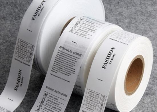 Woven textile brand labels