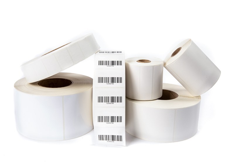 Rolls of direct thermal barcode labels